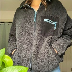 Black Urban Outfitters Fleece Jacket